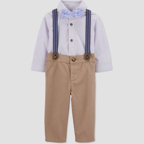 Carter's Just One You® Baby Boys' Striped Suspender Top & Pants
