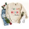 Simply Sage Market Women's Graphic Sweatshirt Merry Stacked Teacher - 3 of 4