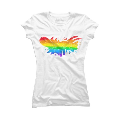Adult Design By Humans Pride Rainbow Doodle By Maricalvente T-Shirt