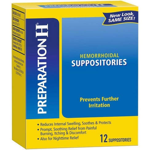 Preparation H Hemorrhoidal Suppositories 12ct Target