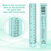 Unique Bargains Aluminum Alloy Rulers with Centimeters Millimeters Inches and Conversion Table 2 Pcs - 4 of 4