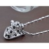 Anna-Kaci Women's Swarovski Crystal Elements Silver Tone Pendant Necklace with Unique Clover Design, Adjustable Chain, Adds Sparkle- Fish - 4 of 4