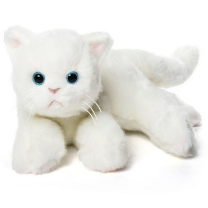 Bearington Muffin Plush Stuffed Animal White Cat, Kitten 15 inch - 1 of 4