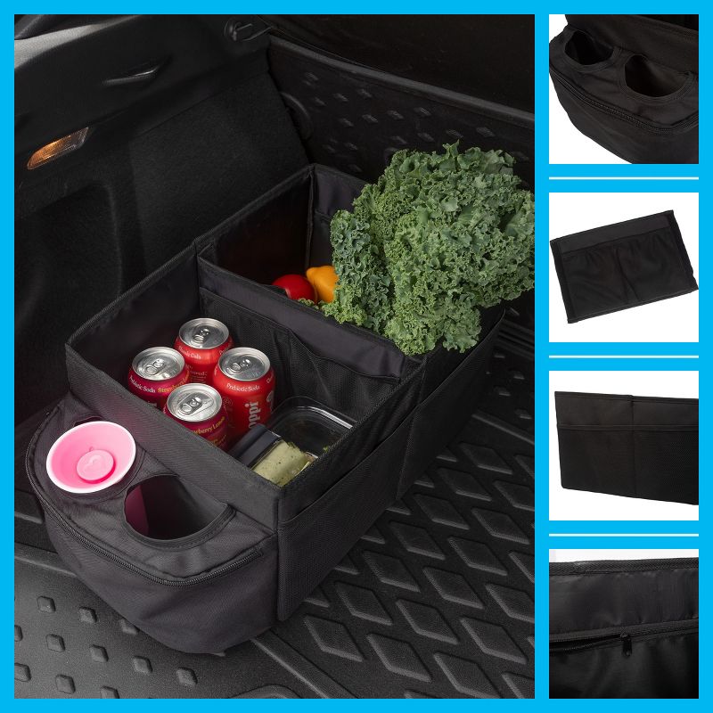 Stalwart Backseat Car Organizer with Cupholders, 4 of 9
