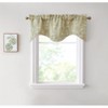 HLC.ME Paris Paisley Rod Pocket Short Scalloped Curtain Valance Basement, Bathroom, Kitchen and Small Windows - 4 of 4