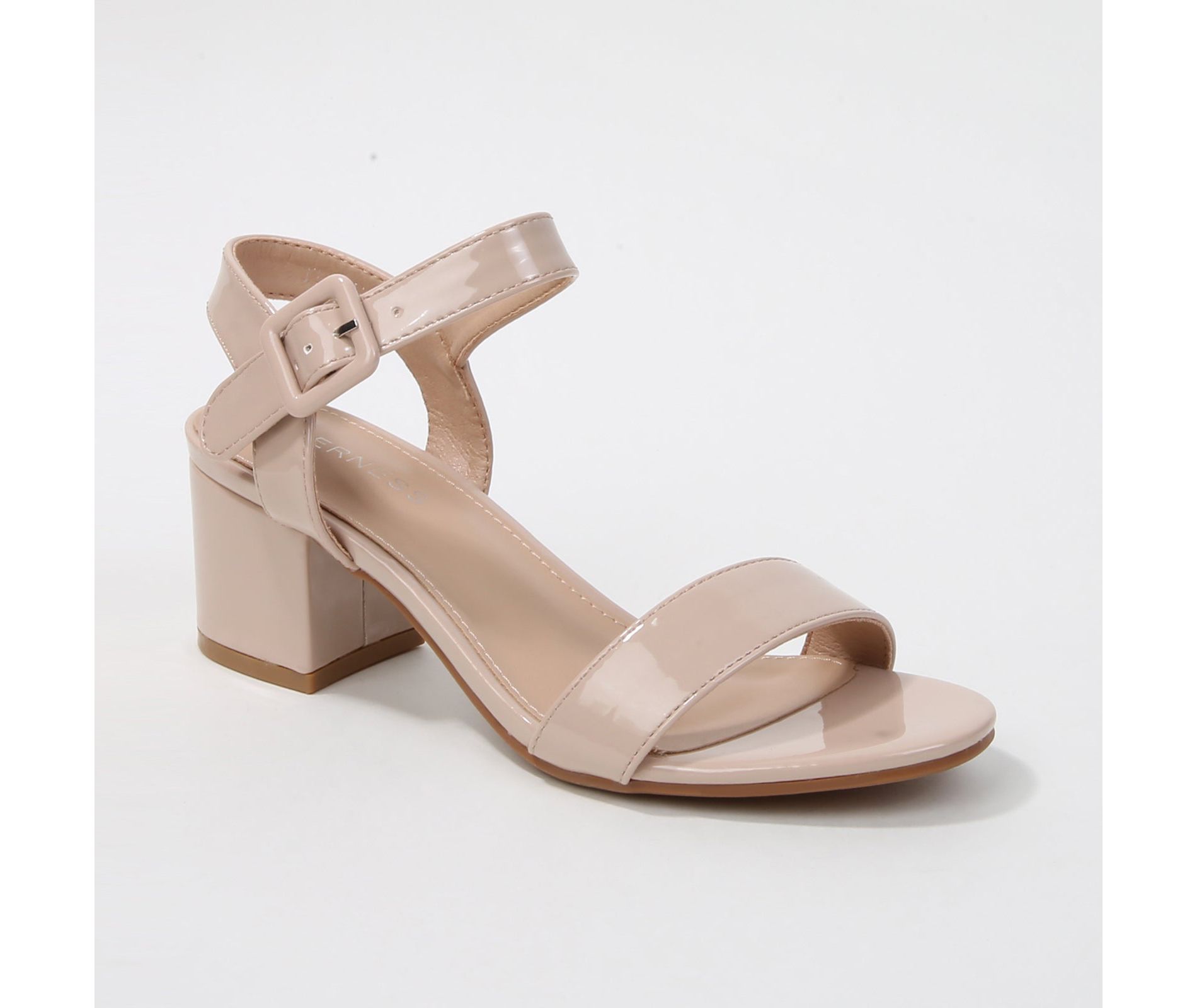 Berness Women's Elisha Classic Single Strap Block Heel Sandals