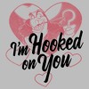 Men's Peter Pan Valentine's Day Captain Hook I'm Hooked on You T-Shirt - 2 of 4