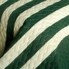Slickblue Quilt Set Full/Queen with 2 Shams, Pre-Washed Reversible Design, Stripes Pattern, 5 Colors, 3 Piece - 3 of 4