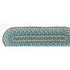 Earth Rugs Sage/Ivory/Settlers Blue Oval Stair Tread 27"x8.25" – Hand-Braided Jute Stair Rug in Cool Country Color Palette - 3 of 3