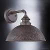 Urban Ambiance Luxury Hammered Outdoor Wall Light,  10-3/8" x 12",  Aged Pewter Finish, UHP1178 - 3 of 4
