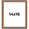PosterPalooza | Slim Profile Gold Picture Frame - UV Acrylic, Foam Board Backing, Hanging Hardware - 2 of 4