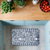 Stupell Industries Navy Gingham Florals Printed Anti-Fatigue Floor Mat, design by Kim Allen, 30"x18" - 4 of 4