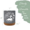 Elanze Designs 8 inch Floral Swan Large Ceramic Kitchen Utensil Holder Gray and White Crock with Cork Base - 2 of 4