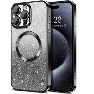 Entronix [Magnetic] Case Compatible with iPhone 14 Pro - [Clear Back] Luxury Glossy Cover - 1 of 4