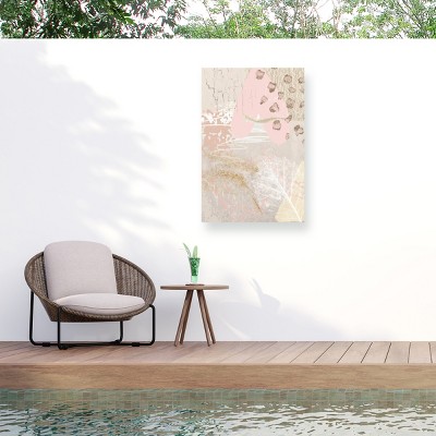 Trademark Fine Art - Sally Ann Moss Morning Pink 2 Matted Framed Art
