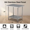 Commercial Worktable & Workstation Stainless Steel Work Table Heavy Duty Commercial Food Prep Work Table for Home, Kitchen, Restaurant - 2 of 4