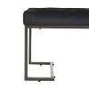 PAGED 50 Inch Storage Ottoman Bench Modern Leather Bench with Button Tufted Cushion for Living Room, Bedroom, Entryway - 3 of 4