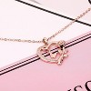 Sterling Silver/14k Gold Plated/Rose Gold CZ Romantic Rose and Butterfly Jewelry - 4 of 4