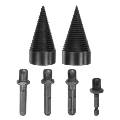 Unique Bargains Firewood Outdoor Farm Log Splitter Drill Bit 2 Pcs