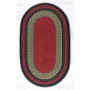 Earth Rugs Burgundy/ Olive/ Charcoal Oval Braided Jute Rug – Rustic Handcrafted Farmhouse Accent for Kitchen, Entryway & Living Room - 2 of 2