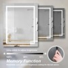 Maxax Atherton Modern Frameless Anti-Fog LED Lighted Dimmable Wall Mounted Bathroom Vanity Mirror - 2 of 4