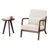 PAGED Mid-Century Accent Chair with Solid Wood Frame,Arm Chair with Pillow Upholstered,Modern Accent Chair for Living Room,Bedroom - 4 of 4