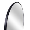 GlasFlength Decorative Wall Mirrors Modern Round Mirror with Metal Frame Elegant Design for Bathroom and Living Spaces, Black, 36"*36"*1.1" - 3 of 4