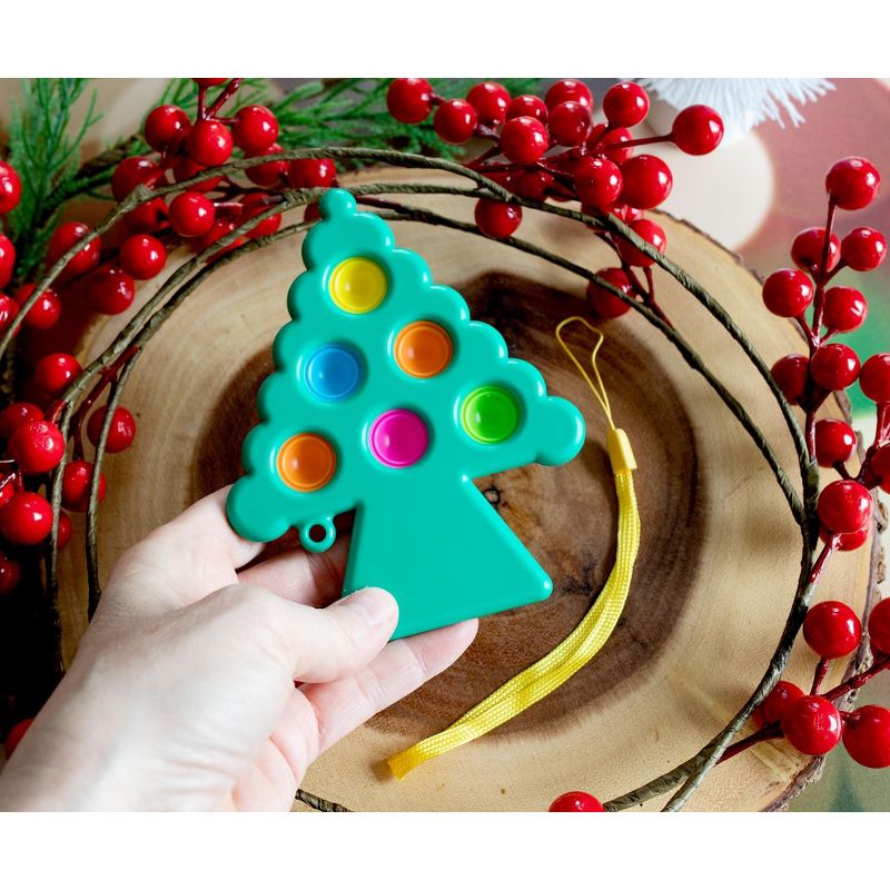 Toynk Pop Fidget Toy Holiday Tree 6-Button Bubble Popping Game, 5 of 10