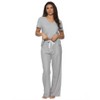 Felina - Mirielle V-Neck Pajama Set - Soft Cotton, Relaxed Fit, All-Season Comfort - 2 of 3