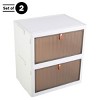 Set of Two 23Qt Storage Bins - 3 of 4