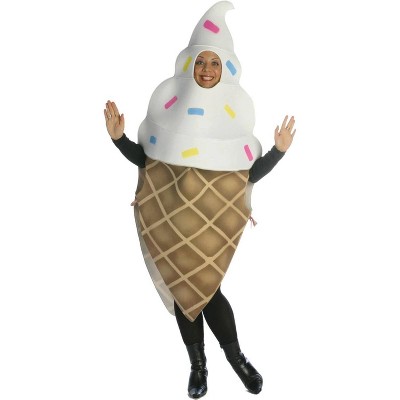 Imposta Costumes Adult Ice Cream Cone Costume Bodysuit One Size