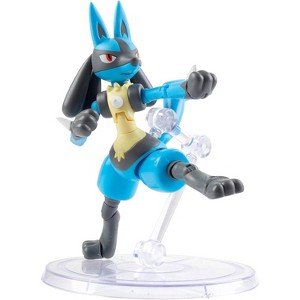 Pokémon 6" Lucario Articulated Battle Figure Toy w Display Stand - Officially Licensed - Collectible Pokemon Gift for Kids and Adults - Ages 4 and up - 1 of 4