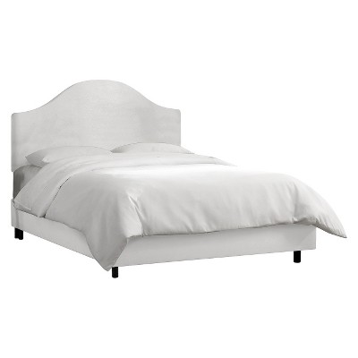 Skyline Custom Upholstered Curved Headboard Bed - Twin - Skyline Furniture