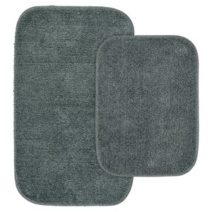 2pc Traditional Washable Nylon Bath Rug Set - Garland - 1 of 4