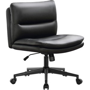 NicBex Minimalist 360° Swivel Office Chair with Wheels&Adjustable Height,120°Rocking Chair Versatile Chair for Office,Bedroom,Vanity,Makeup - 1 of 4