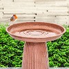 Sunnydaze Gleeful Garden Metal Outdoor Bird Bath - 2 of 4