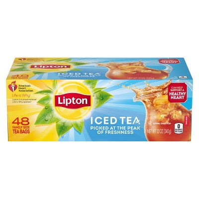 Lipton Family Size Iced Tea Bags - 48ct