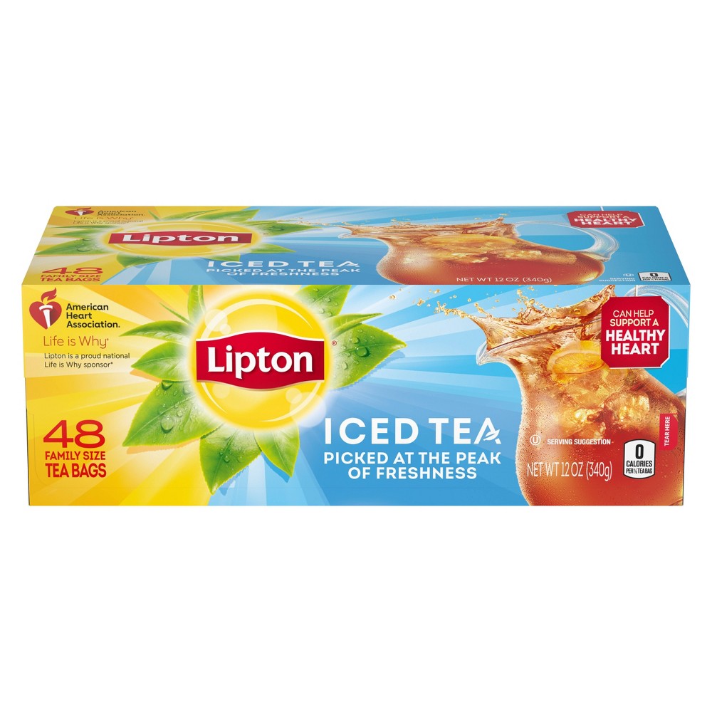 UPC 041000050152 product image for Lipton Family Black Iced Unsweetened Black Tea Bags - 48ct | upcitemdb.com