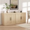 70.8" Wood Sideboard Buffet Cabinet,Framed sideboard with Storage, 4 Doors - Coffee Bar, Media Console Credenza for Living Room, Kitchen, Entryway - 4 of 4