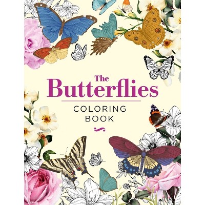 The Butterflies Coloring Book - (Hardback Vintage Coloring) by  Peter Gray (Hardcover)