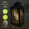 Briarwood Lane Everyday Lantern 13.5" x 5.5" x 5.5" Black Bear Family Lantern - 3 of 3