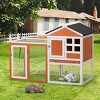AZL1 Life Concept Pet Crates and Houses Rabbit Cage Spacious Habitat with Play and Rest Zones for Happy and Healthy Pets, Orange, 47.25"*22.5"*35.25" - 2 of 4