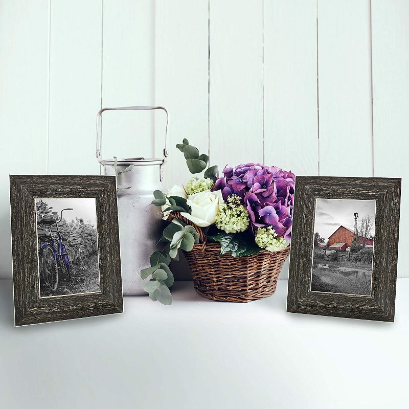 Americanflat 2 Pack Picture Frame with polished glass - Available in a variety of Sizes and Colors, 5 of 6