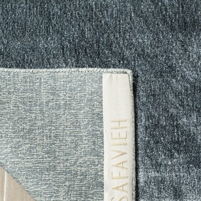 Elephant Gray Hand-Knotted Wool and Silk 6' x 9' Rug