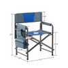 ALEXOUN Outdoor Camping Folding Chairs with Side Table Storage Bag,Cup Holder,for indoor,Outdoor,Camping,Fishing,Supports 400 lbs, - 3 of 4