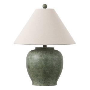 Dylan Table Lamp - 22 Inch Height - TBL4560 - Antique Green - Safavieh - 1 of 4