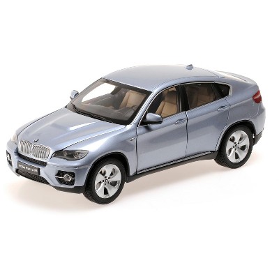 Bmw X6 Active Hybrid Blue Water Metallic 1/18 Diecast Car Model By