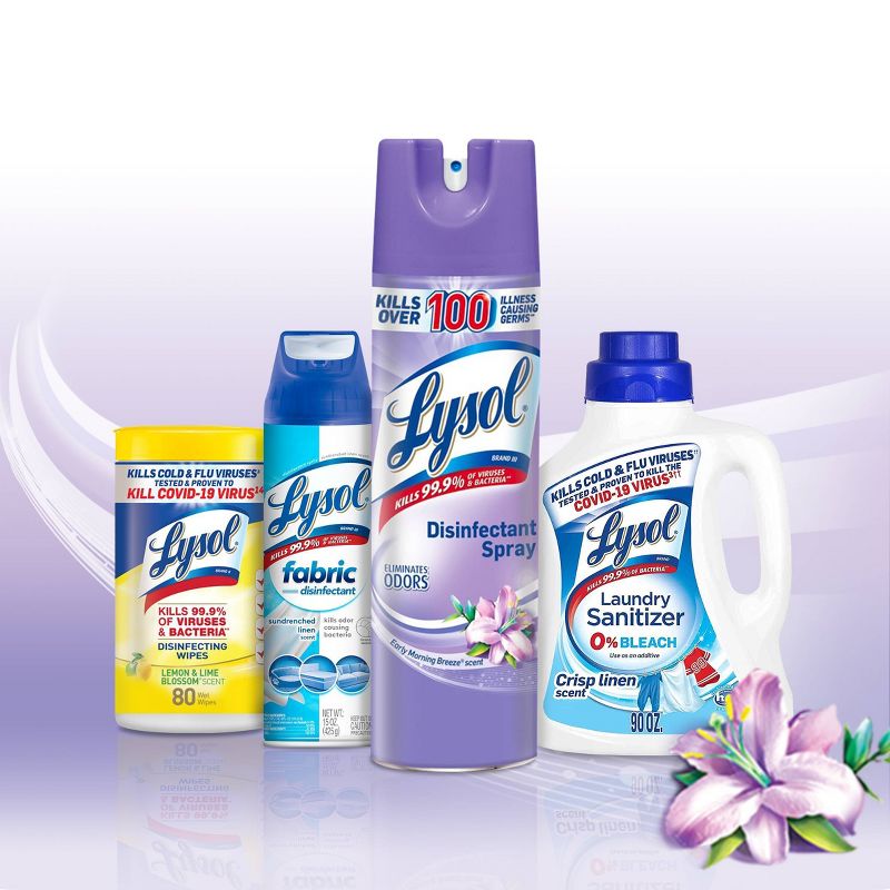 Lysol Early Morning Breeze Disinfectant Spray - 19oz/2ct, 5 of 10