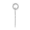 Black Bow Jewelry 14k White Gold, Ella Collection, LG Fancy Script Initial Pendant A-W - 2 of 4