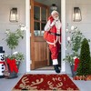 Christmas Doormat Xmas Deer and Snowflake Print Door Mat Entryway Floor Mats - 3 of 4
